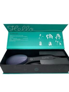 DAFNI Hair Straightening Brush Ceramic DH1.0B-SE Black/Purple